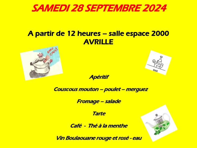 Couscous organisé par l'UNC Avrillé - Saint…