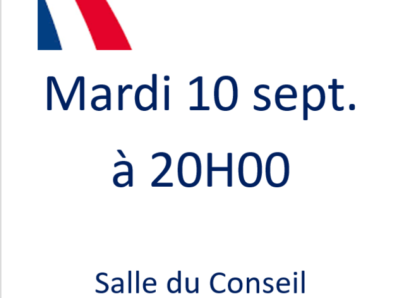 Conseil Municipal du 10 septembre 2024