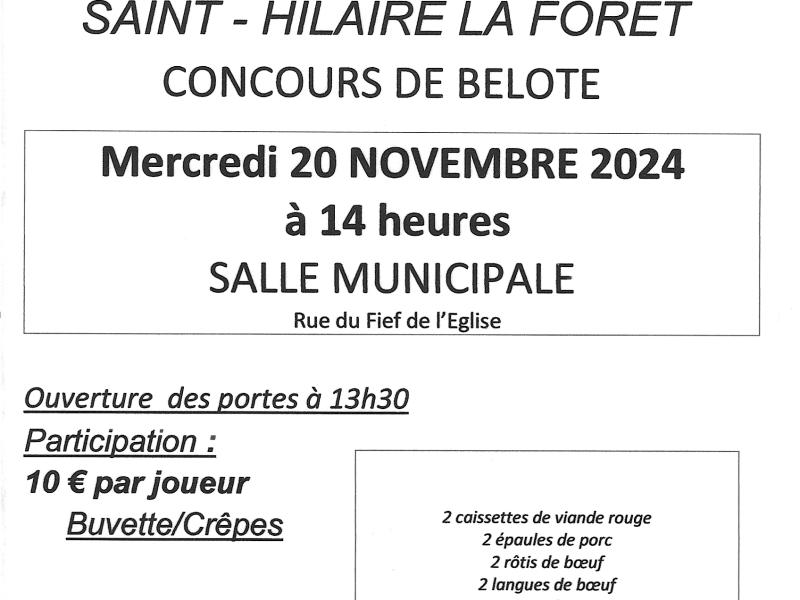 Concours de belote
