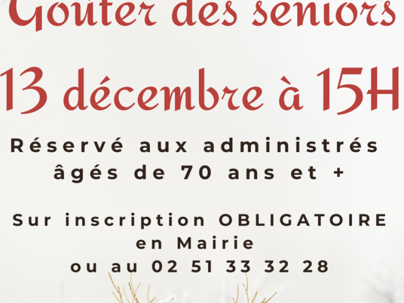 Goûter des seniors
