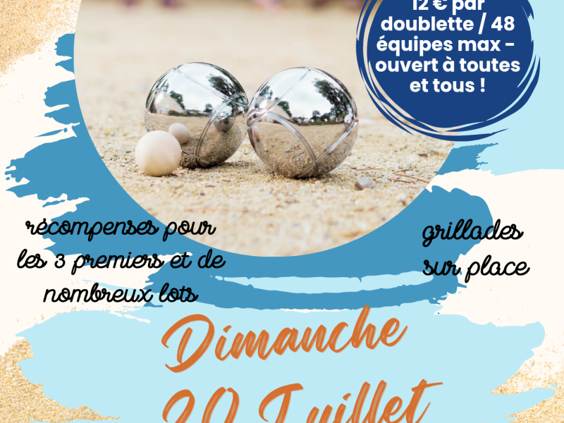 🎯 Concours de pétanque – organisé par l’APEEP de…