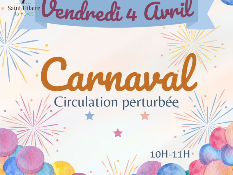 🎭✨ Le Carnaval arrive à Saint-Hilaire-la-Forêt ! ✨🎭