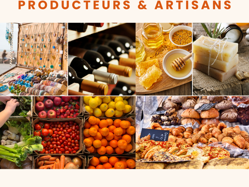 🛍️ Marché des Producteurs & Artisans 🍞🥕🎨