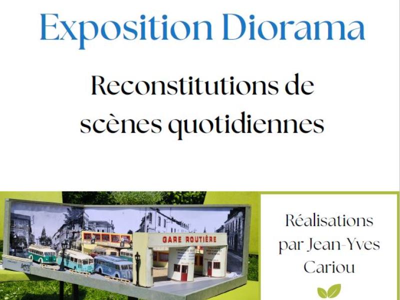 🏙️ EXPOSITION DIORAMA – Médiathèque de Saint-Hilaire-la-Forêt