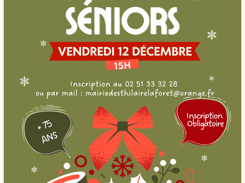 🎄☕ Goûter des Séniors 🎄☕